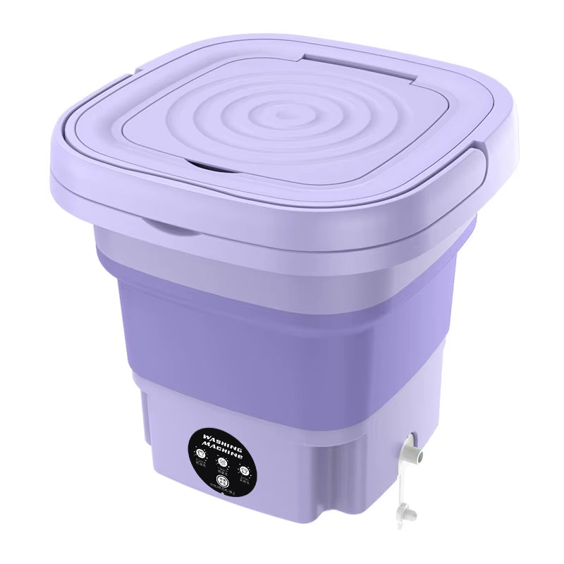 Portable 9L Mini Washing Machine with Dryer Electric Single Tub Washer and Dryer Plastic Housing